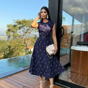 Vestido Bordado Penas