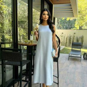 Vestido Linho Forrado