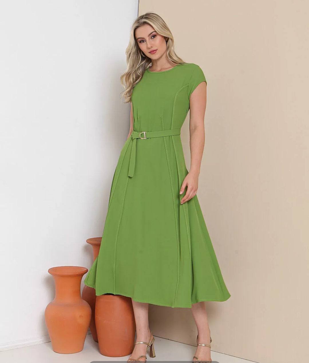Vestido Midi - Caimento Perfeito