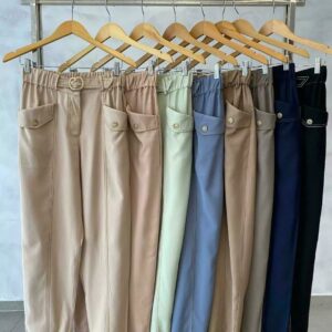 Calça com Cós e Elástico