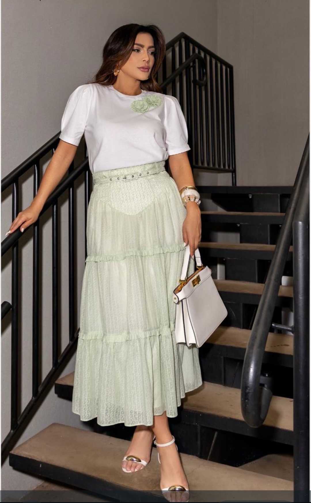 Conjunto Saia Shirt Verde