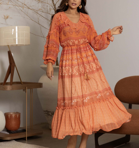 Vestido Chiffon Estampado