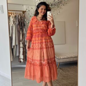 Vestido Chiffon Estampado