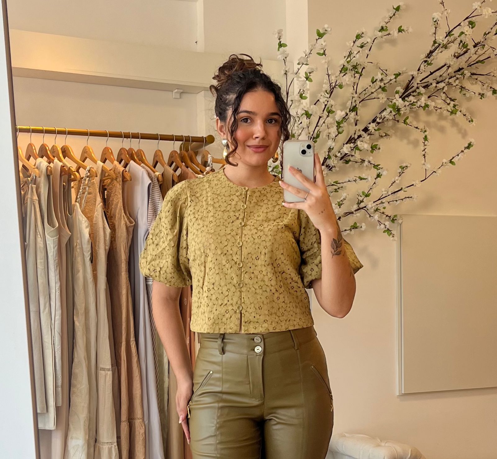 Blusa Serena Verde Oliva