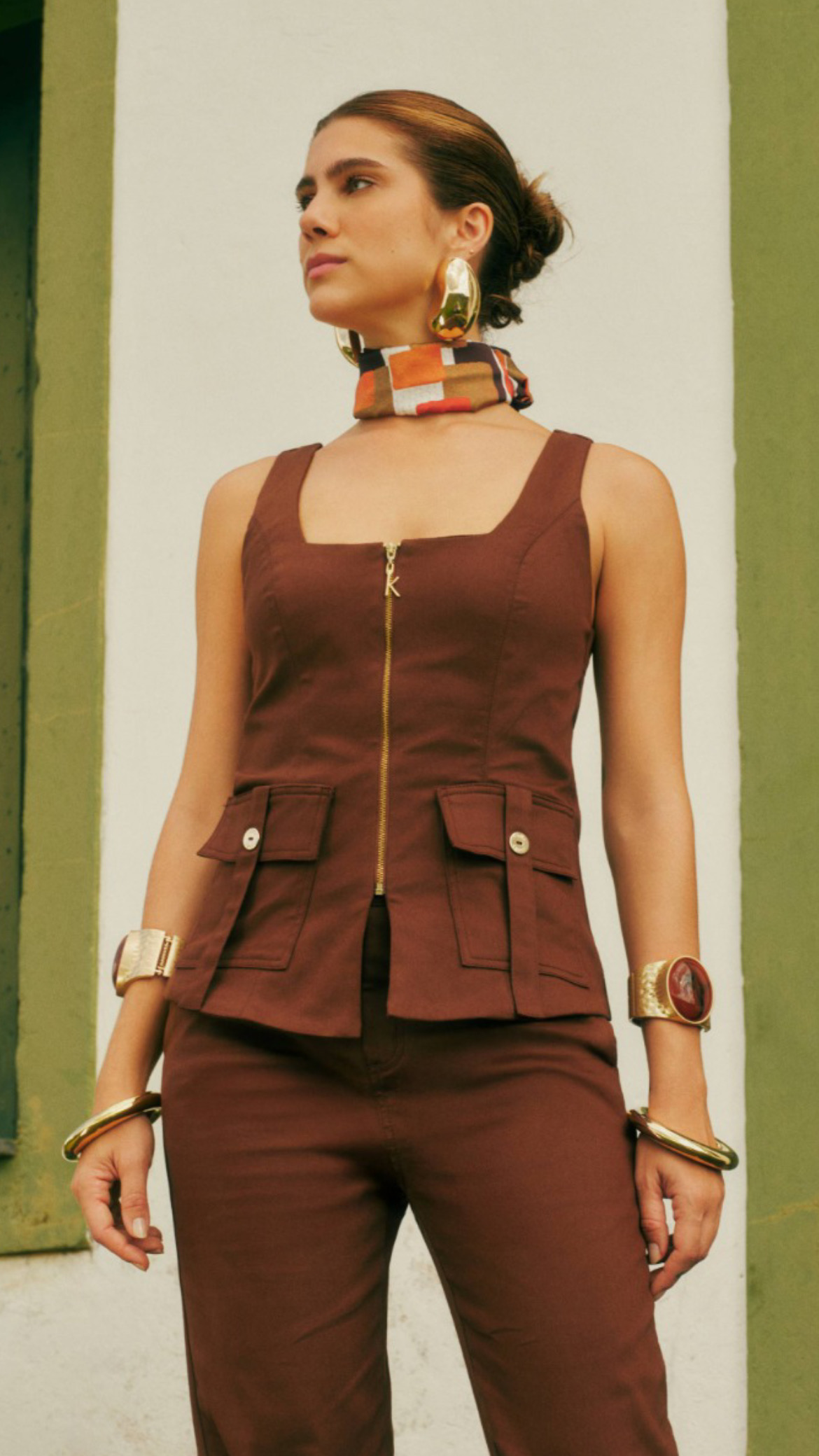 Conjunto Calça Marrom