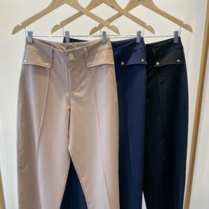Calça Lapela Com Botôes