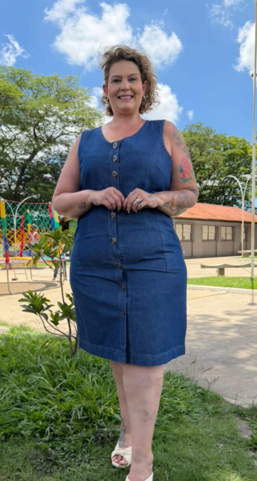Vestido Jeans Plus Size