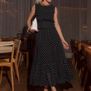 Vestido Chifforn Poá