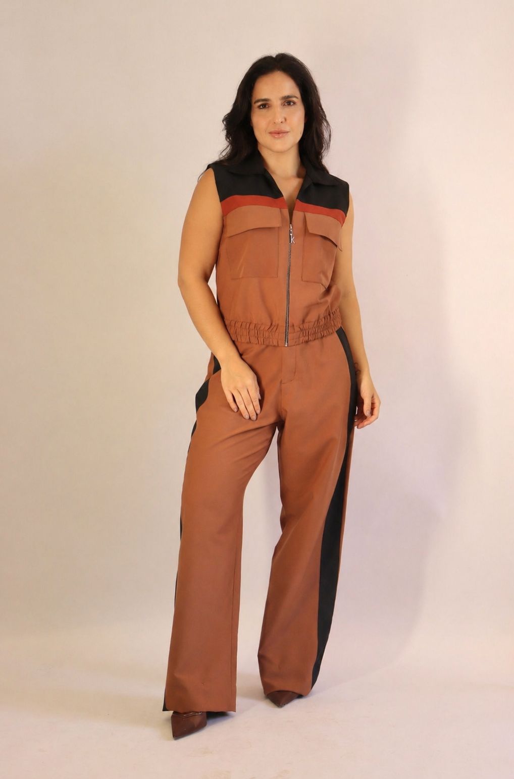 Conjunto Moncha Black/Marrom