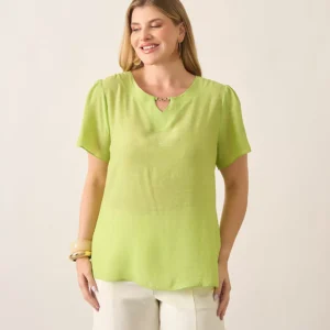 Blusa Rayon Tencel Metal